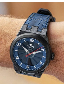 Perrelet Turbine Carbon Midnight Blue 44 MM A4065/2